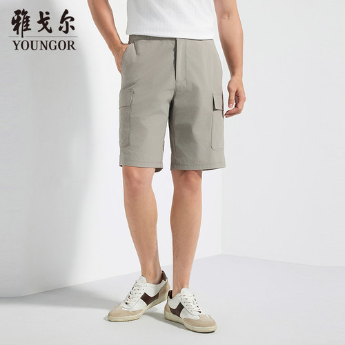 雅戈尔舒适日常休闲短裤