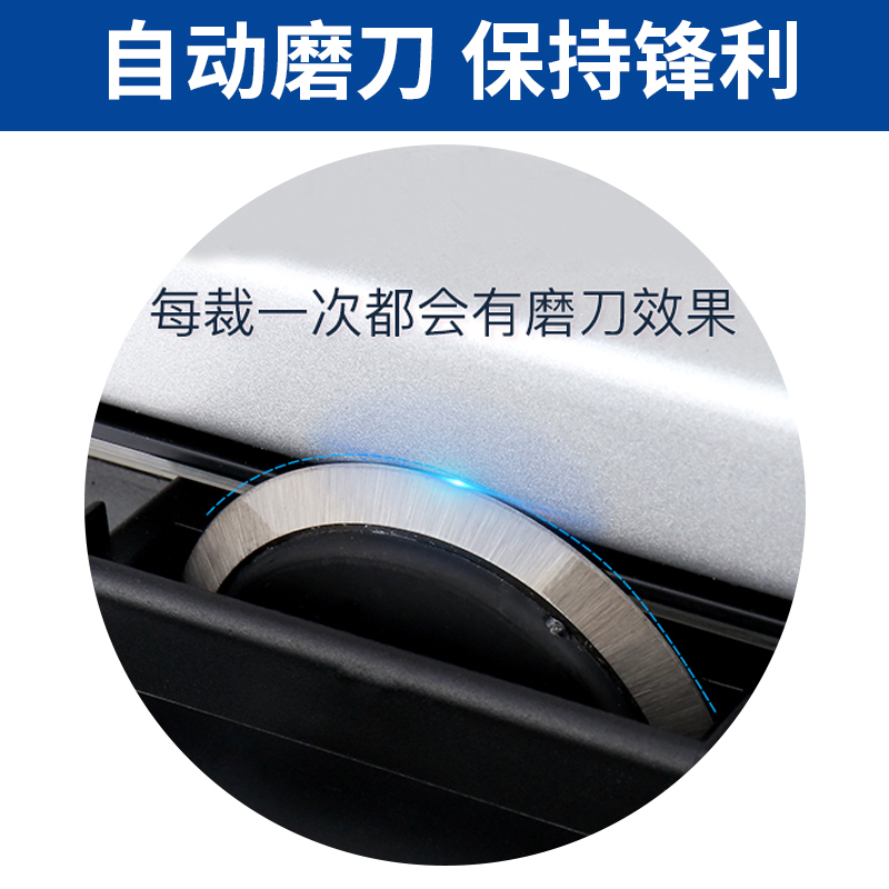 宝预小型切刀纸张PVC裁切机滚刀手动滚轮切刀1.米3寸裁纸刀 照片