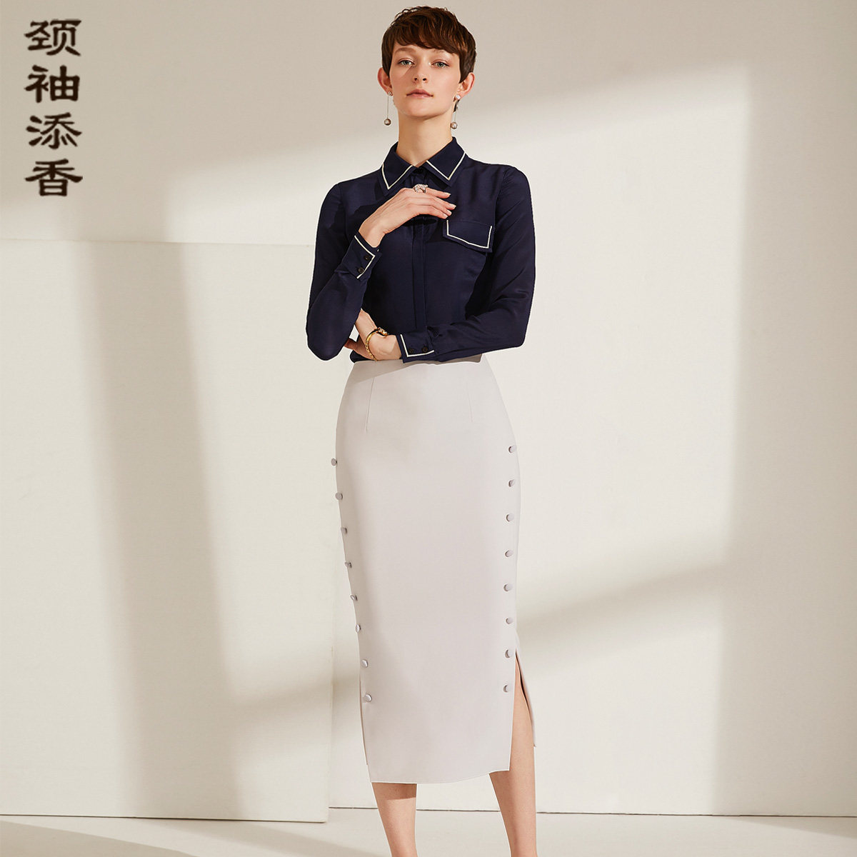 Tim neck cuff new pattern Occupation OL fashion Versatile Self cultivation temperament Mid length version Paige Skirt skirtin the Women's clothing/Boutique , Skirts  category - from Buy2taobao.com to provide professional Taobao agent buy service