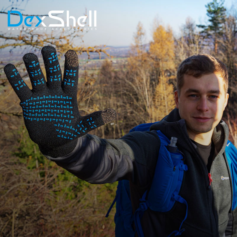 DexShell 戴适防水手套男女款 分指针织防寒防滑防风手保暖 DG368