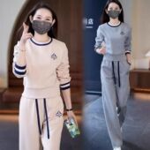 减龄高含棉时髦卫衣运动服两件套 新款 2025春秋季 时尚 女士休闲套装