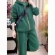 中老年妈妈秋冬装 女中年洋气卫衣两件套 颗粒绒运动服休闲加绒套装