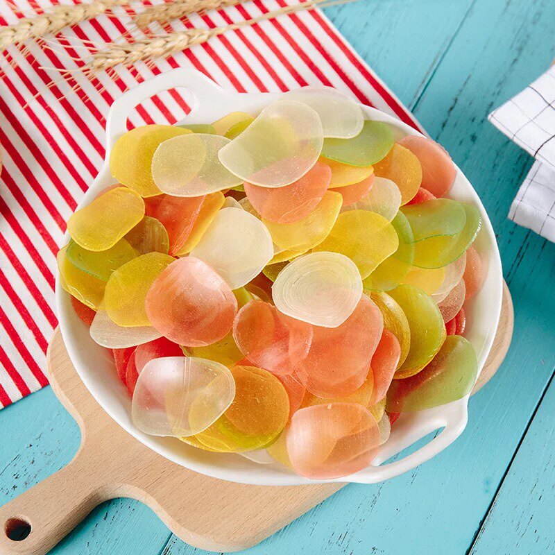 贵州特产彩色五彩虾片油炸膨化休闲食品80后90后儿时经典零食500g