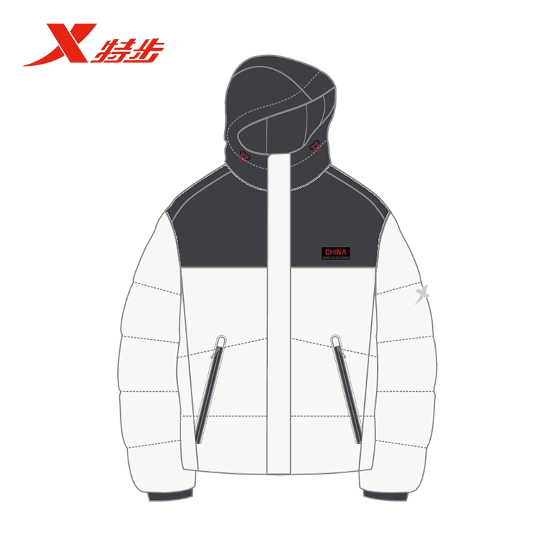 特步基础训练-CHINA男子羽绒服
