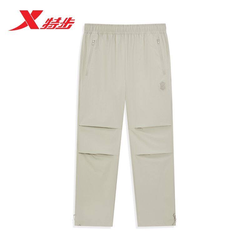 特步男子梭织运动长裤2026夏季新舒适透气休闲运动裤974229980281