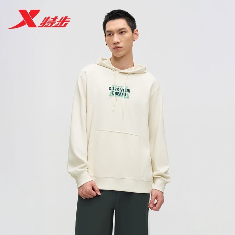 特步连帽卫衣男子2025秋季