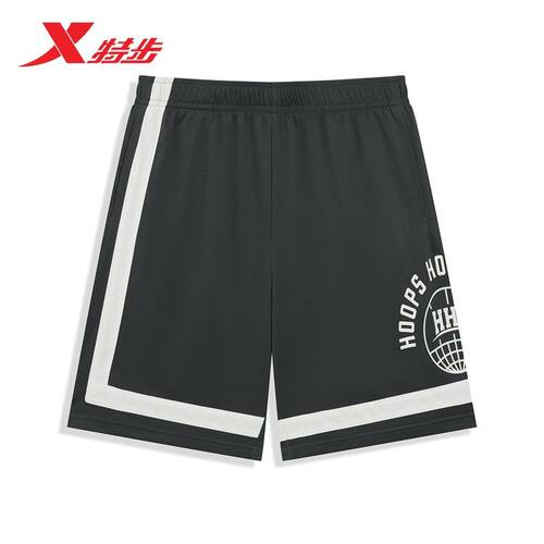 特步男针织夏季篮球五分短裤