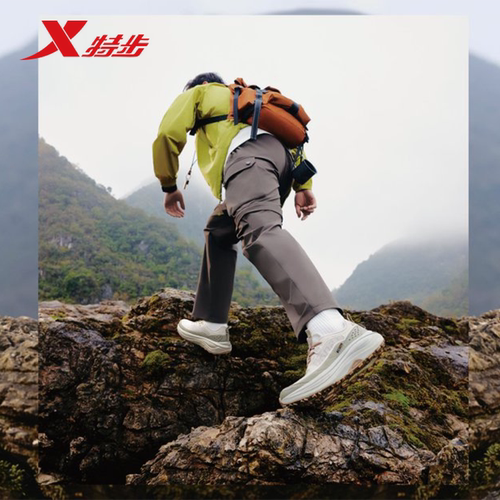 特步男直筒可拆成短裤运动长裤