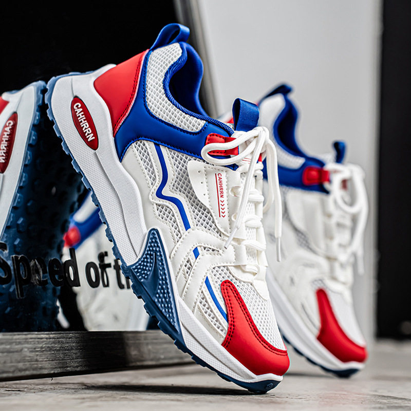 香港潮牌网面男鞋2025新款夏季透气镂空薄款学生鞋软底休闲跑步运,流行男鞋,老爹鞋,淘宝优惠券,粉丝福利购,淘宝优惠卷