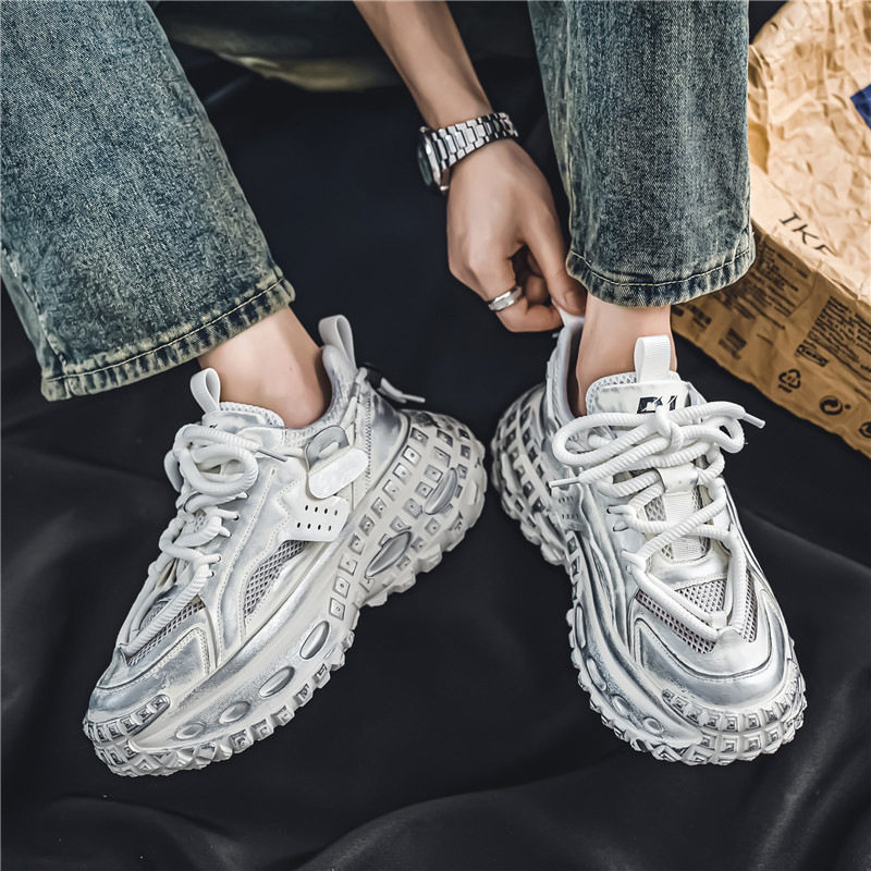 香港潮牌轻奢潮牌男鞋春夏新款运动休闲鞋男网面透气老爹鞋厚底增,流行男鞋,老爹鞋,淘宝优惠券,粉丝福利购,淘宝优惠卷