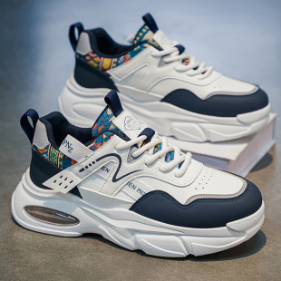 新款 男鞋 透气鞋 子男士 潮流百搭厚底休闲跑 韩国潮鞋 运动鞋 2026春季