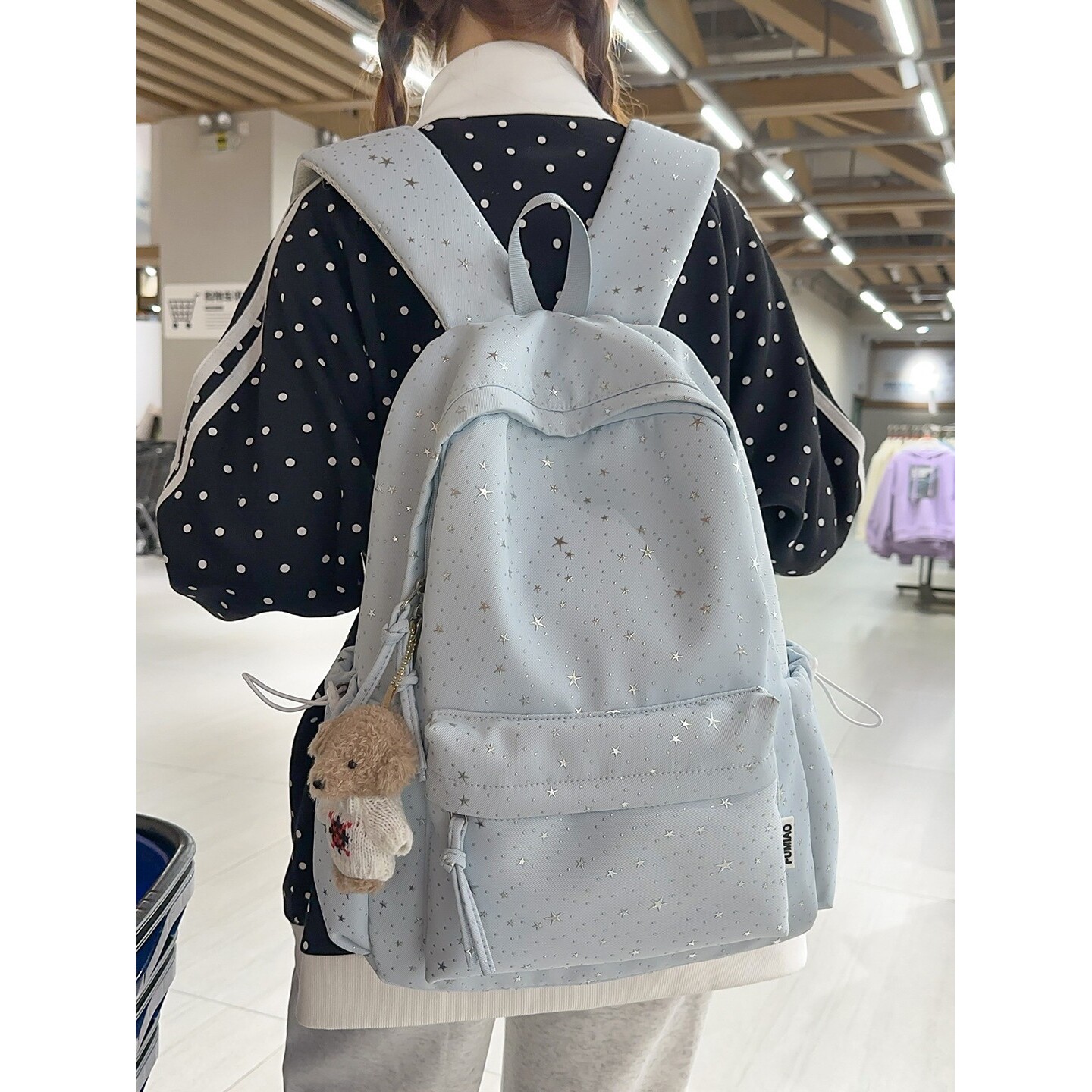 韩国明星同款新款书包高颜值韩系ins少女心休闲旅行轻便双肩包满