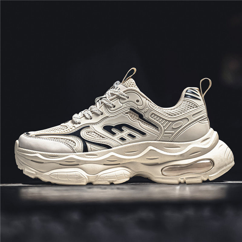 香港潮牌 男鞋春季2025新款男生网面运动休闲厚底增高跑步老爹百,流行男鞋,老爹鞋,淘宝优惠券,粉丝福利购,淘宝优惠卷