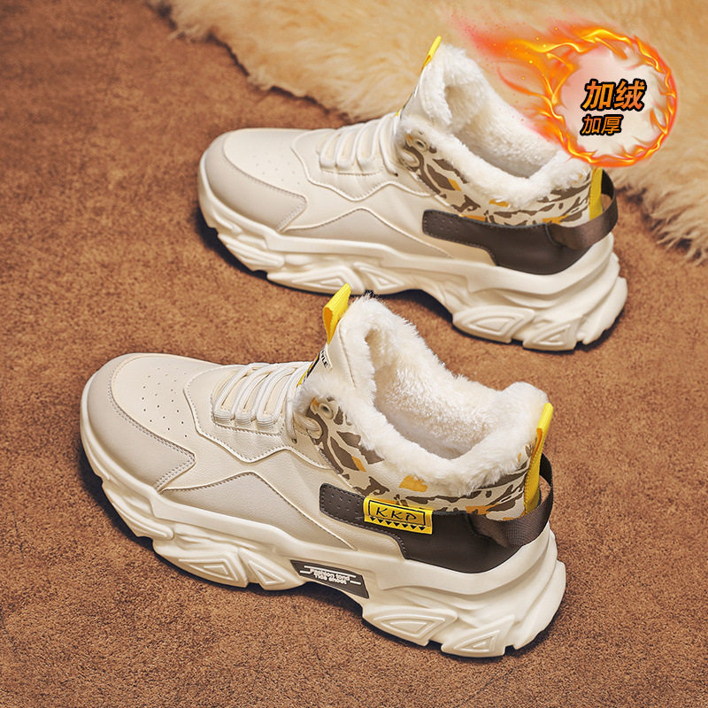 香港潮牌冬季新款男士加绒运动鞋青少年保暖雪地靴棉鞋学生休闲增,流行男鞋,高帮鞋,淘宝优惠券,粉丝福利购,淘宝优惠卷