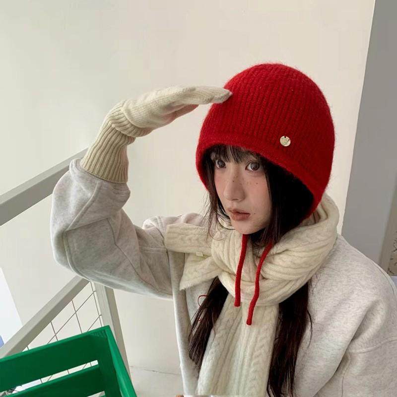 香港潮牌 韩国2025年秋冬新款大版护耳针织帽毛线帽显脸小堆堆帽,服饰配件/皮带/帽子/围巾,帽子,淘宝优惠券,粉丝福利购,淘宝优惠卷