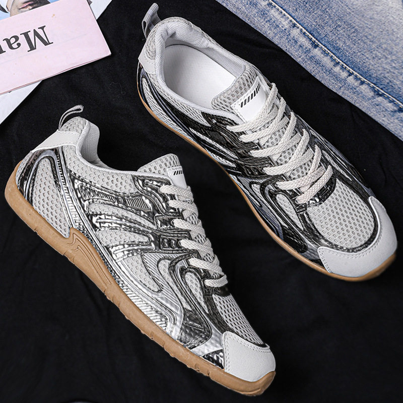 香港潮牌 休闲德训鞋网布透气防臭学院风百搭平底板鞋运动潮鞋四,流行男鞋,德训鞋,淘宝优惠券,粉丝福利购,淘宝优惠卷