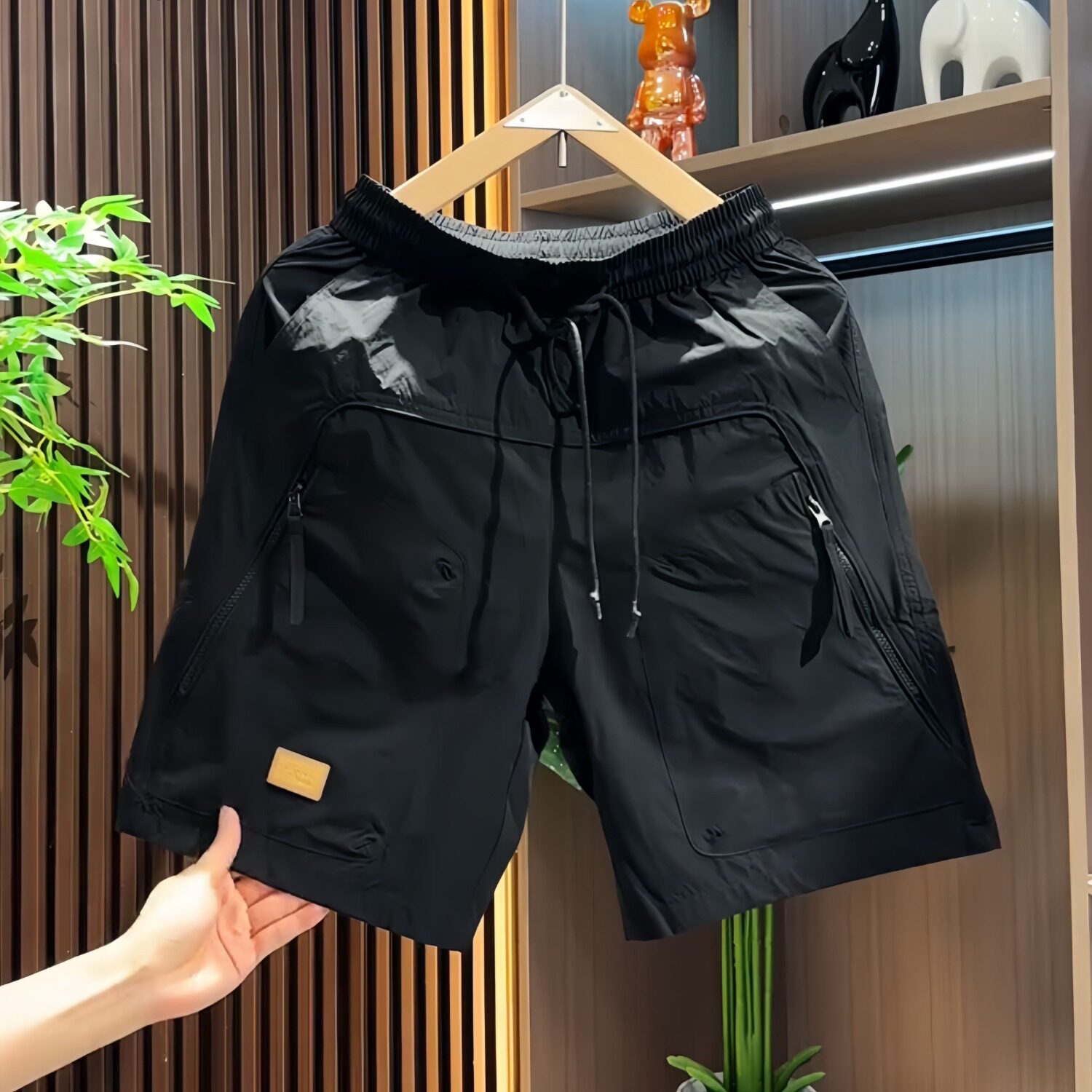 韩国明星同款夏季新款美式短裤男潮牌薄款设计感小众宽松大码运动