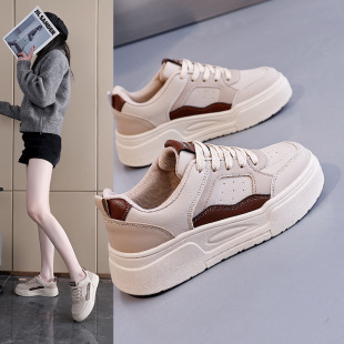 松糕鞋 厚底单鞋 小白鞋 百搭运动休闲板鞋 板 韩国潮鞋 增高鞋 2026新款