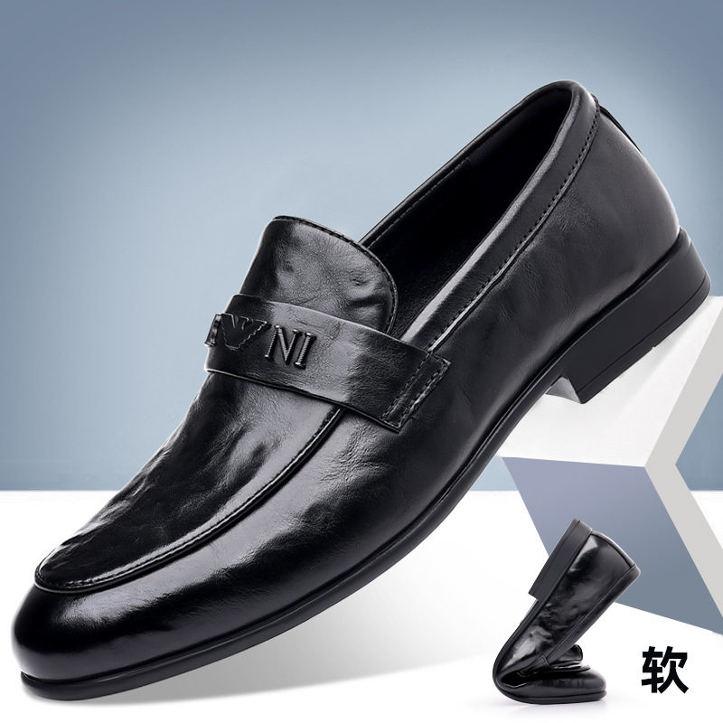 香港潮牌新款男士商务皮鞋一脚蹬时尚潮流豆豆短款韩版男鞋英伦风,流行男鞋,休闲皮鞋,淘宝优惠券,粉丝福利购,淘宝优惠卷