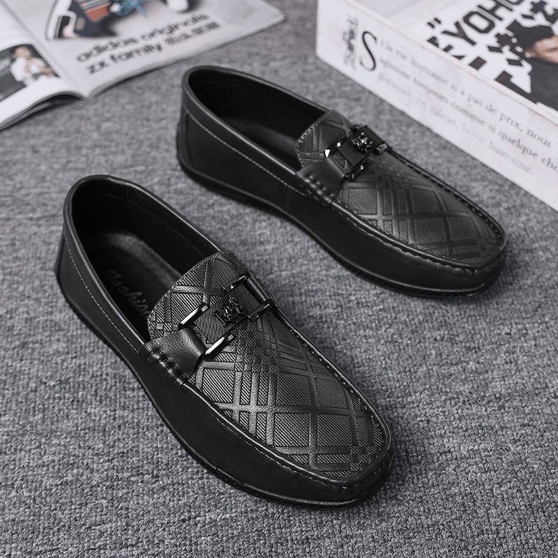 香港潮牌2025新款高级感豆豆鞋男皮面软底休闲皮鞋潮流百搭透气懒,流行男鞋,休闲皮鞋,淘宝优惠券,粉丝福利购,淘宝优惠卷