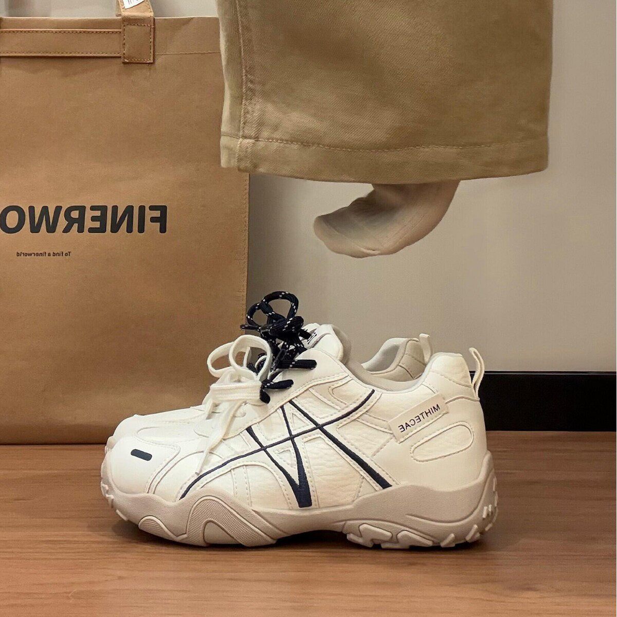 韩国潮鞋厚底内增高7cm德训鞋女2026春季新款休闲运动鞋老爹鞋阿