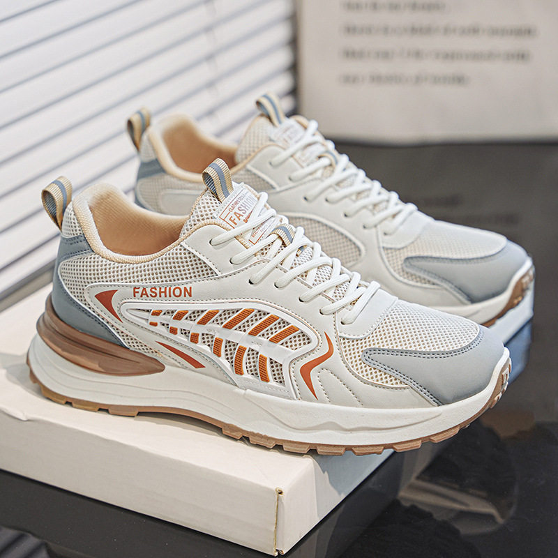 香港潮牌男鞋新款透气网面运动鞋青少年韩版潮流百搭厚底增高休闲,流行男鞋,老爹鞋,淘宝优惠券,粉丝福利购,淘宝优惠卷