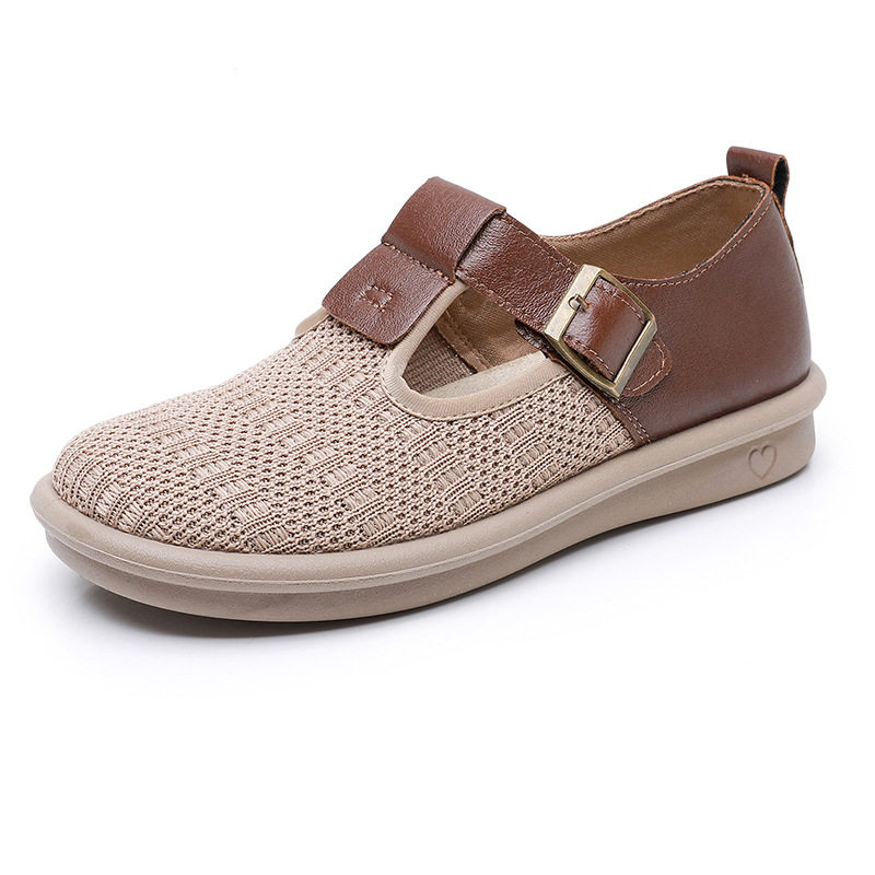 香港潮牌新款女鞋透气不臭脚妈妈鞋休闲轻便洞洞鞋飞织单网鞋跨境,女鞋,网面鞋,淘宝优惠券,粉丝福利购,淘宝优惠卷