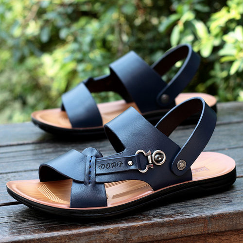 康奈官方正品2025新款夏季男鞋厂家 拖鞋男士软底休闲沙滩鞋两用