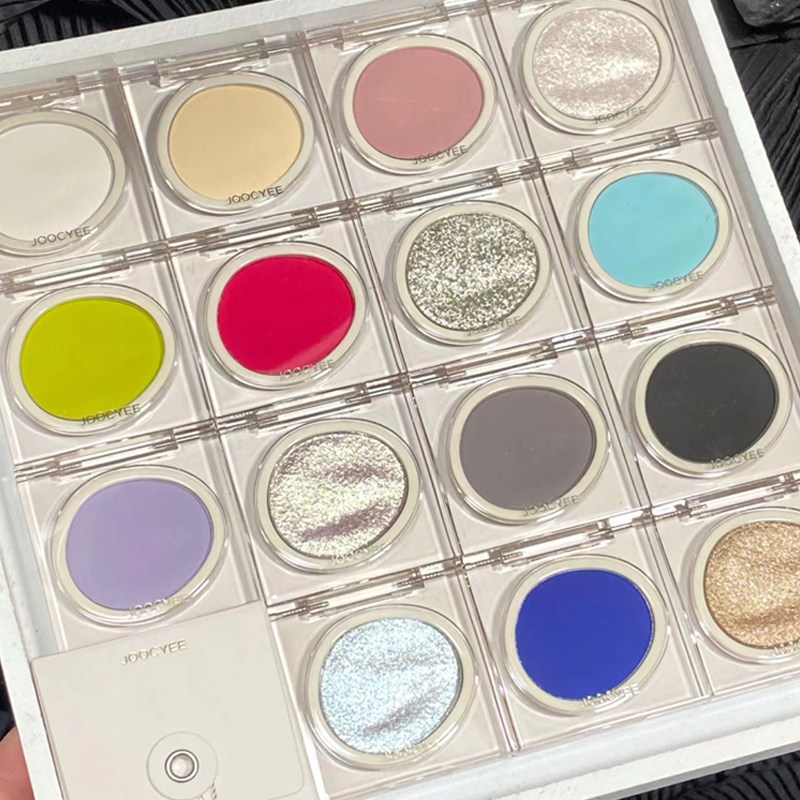 Joocyee酵色单色眼影盘D11哑光细闪珠光闪片显色霓虹亮片新款JC女