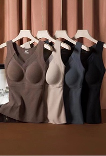 8803石墨烯保暖背心一体月牙杯