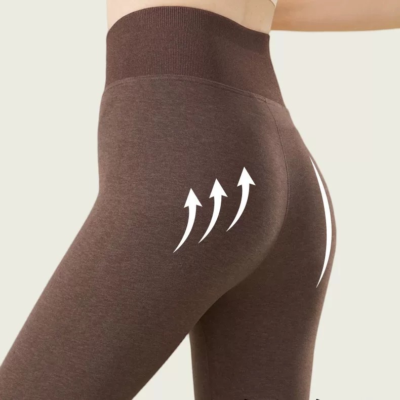 秋冬新款加绒石墨烯保暖裤女高腰显瘦打底裤外穿紧身裤防寒带护膝