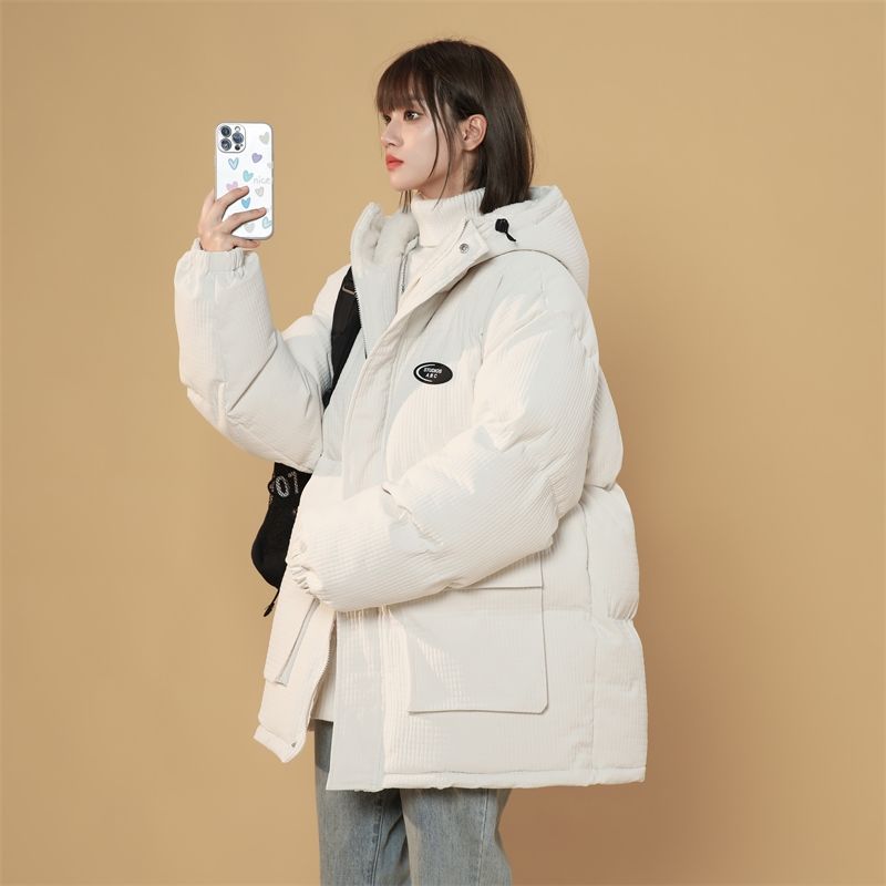 朝南工作室港仔店铺文艺男店一条棉衣保暖摇粒绒连帽加厚棉袄棉服