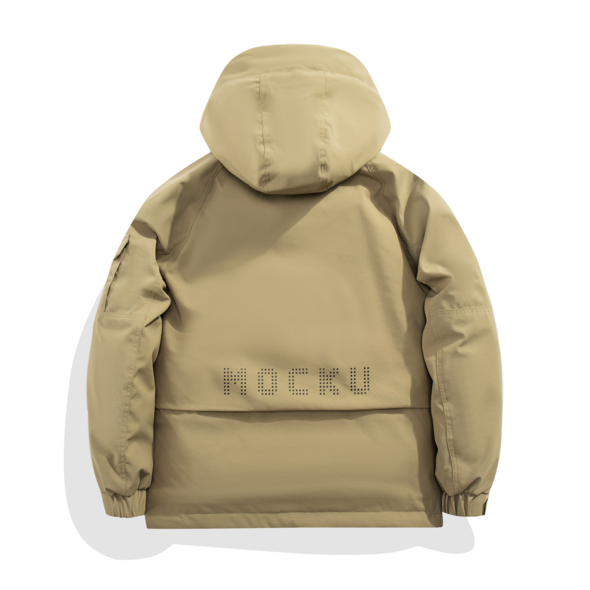 白底平铺2024冬季新款羽绒服男短款连帽潮牌冲锋衣外套8128--P200,男装羽绒服,电商D238