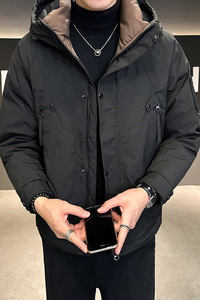 店主风2024主推冬季羽绒服男短款连帽加厚外套2335--P195图片
