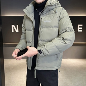 店主风2024冬季新款羽绒服男短款连帽羽绒面包服外套8106--P175图片