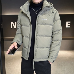 店主风2024冬季新款羽绒服男短款连帽羽绒面包服外套8106--P175图片