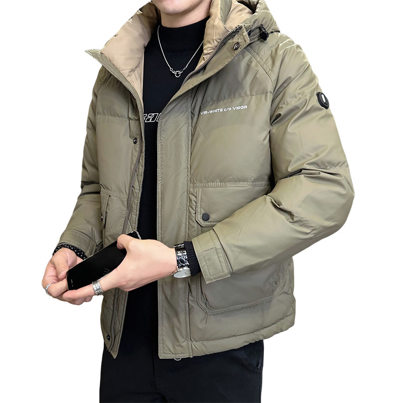 店主风2024冬季新款羽绒服男短款连帽加厚工装羽绒外套2489--P165,男装羽绒服,电商D238