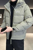 店主风2024冬季新款羽绒服男短款连帽羽绒面包服外套8106--P175，男装羽绒服，电商D238