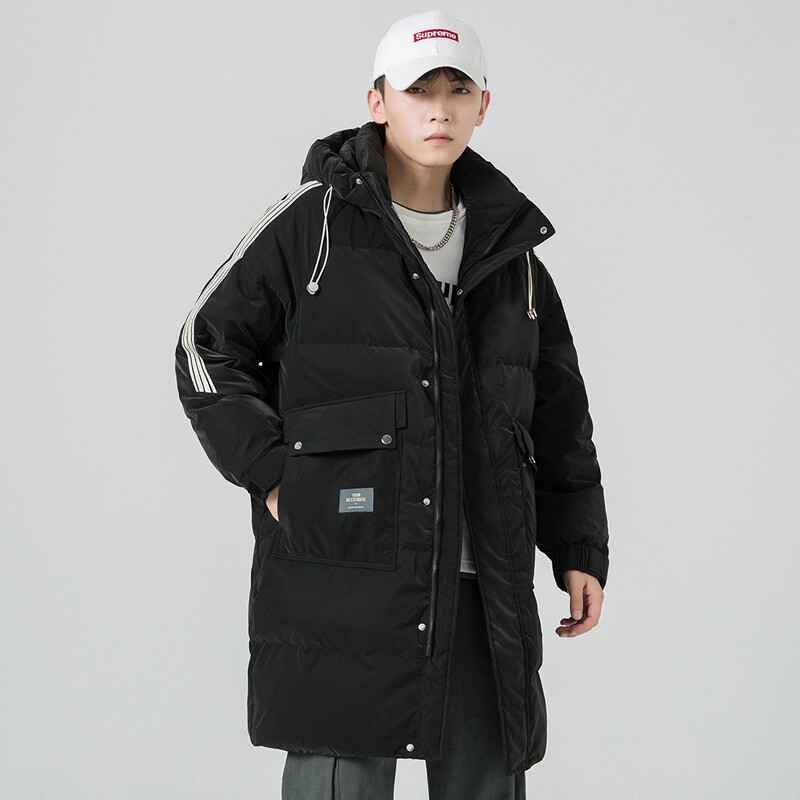 标50绒2025冬季羽绒服男中长款加厚宽松羽绒外套2429--P195,男装羽绒服,电商D238