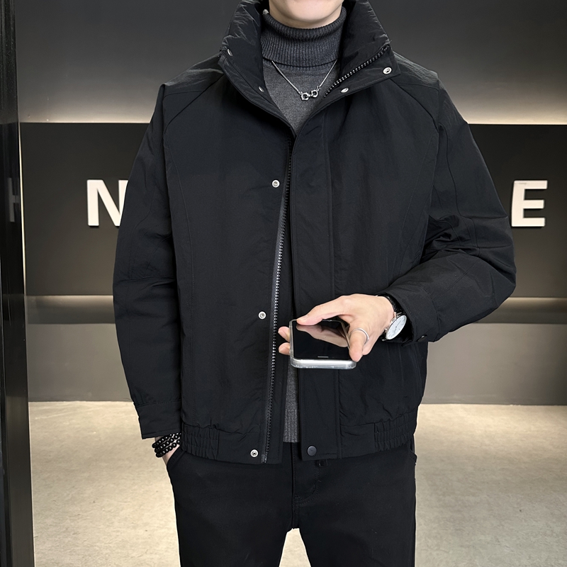 2025冬季新款羽绒服男短款立领高品质90白鸭绒外套2905--P245，男装羽绒服，电商D238