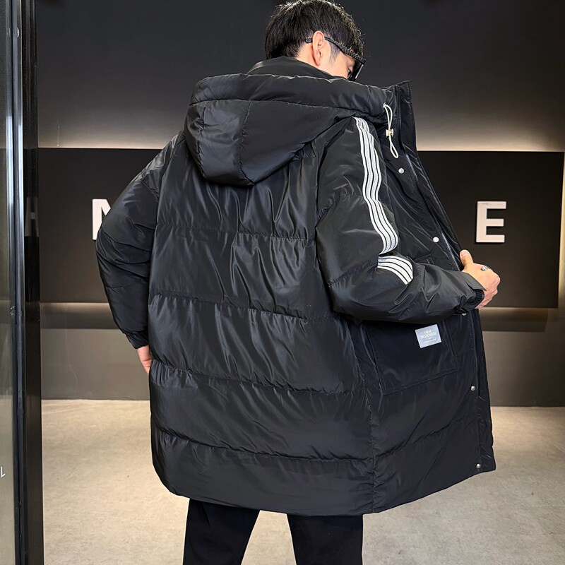 店主风2025冬季羽绒服男中长款加厚宽松羽绒外套2429--P195,男装羽绒服,电商D238