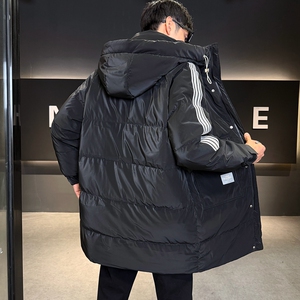 店主风2025冬季羽绒服男中长款加厚宽松羽绒外套2429--P195图片
