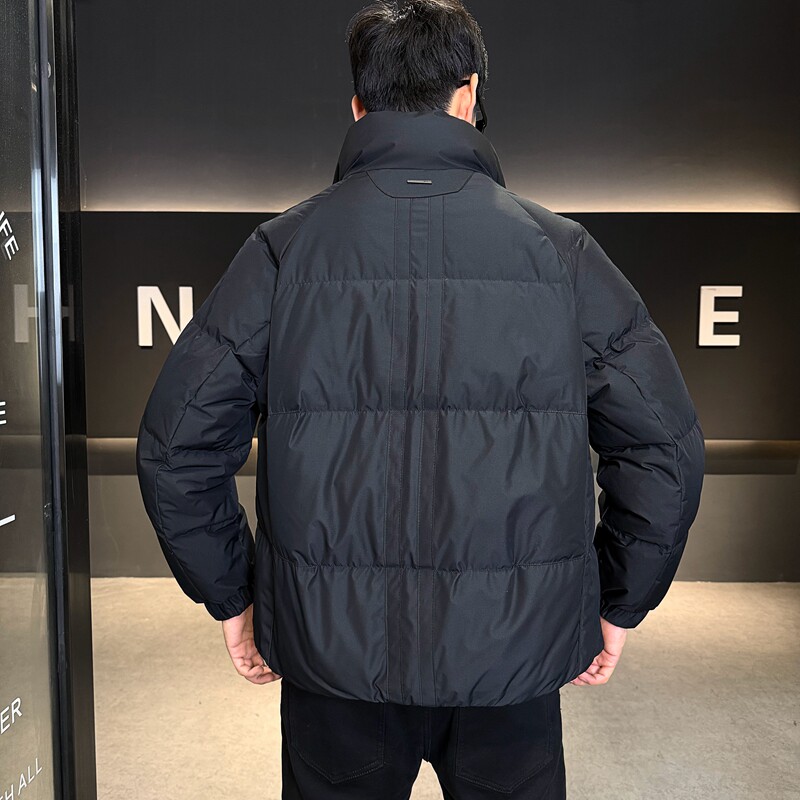 店主风2025冬季新款立领加厚羽绒服男标绒保暖外套8186-P195,男装羽绒服,电商D238
