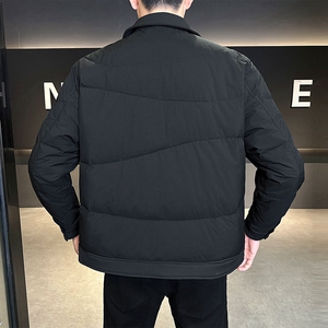 不断货2025冬季新款羽绒衬衫男翻领轻薄标羽绒服8809-P165图片