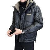 店主风2024冬季新款羽绒服男短款连帽羽绒面包服外套8131--P185，男装羽绒服，电商D238