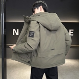 店主风2024冬季新款羽绒服男短款连帽潮牌冲锋衣外套8111--TP200，男装羽绒服，电商D238