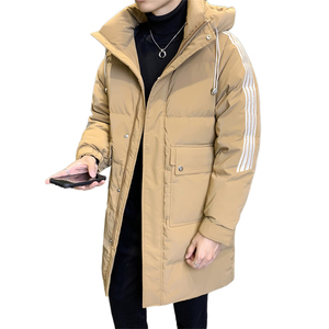 店主风2024冬季新款羽绒服男长款加厚标90%白鸭绒外套2329-P295图片