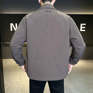 店主风2025冬季主推新款羽绒衬衫男翻领轻薄标羽绒服8173-P165图片