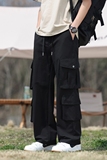 2025夏季新款休闲裤男阔腿户外工装裤薄款透气多口袋裤子501--P45，商品下架区，电商D238
