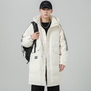 2024冬季新款羽绒服男中长款加厚标90%白鸭绒宽松外套2329-P295图片